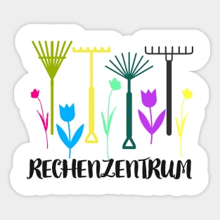 Rechenzentrum Gärtner Humor Gartenarbeit Spaß Sticker